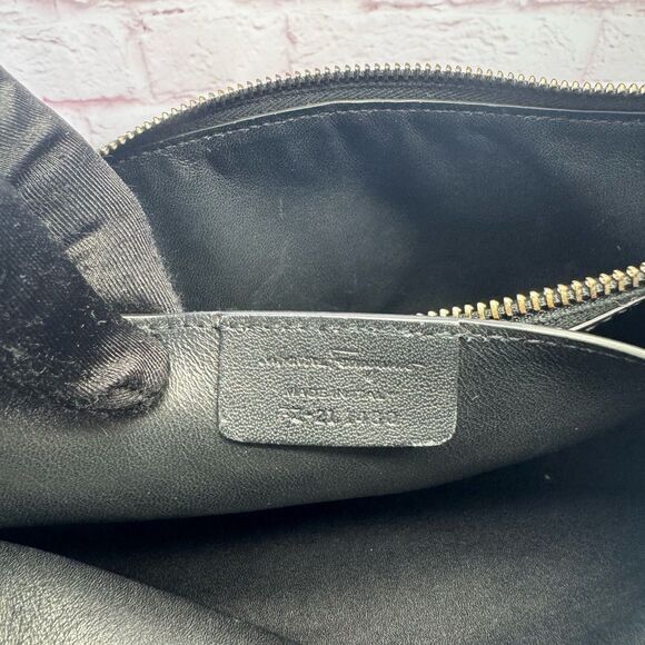 Salvatore Ferragamo Trifolio Black Leather Backpack - Picture 12 of 15